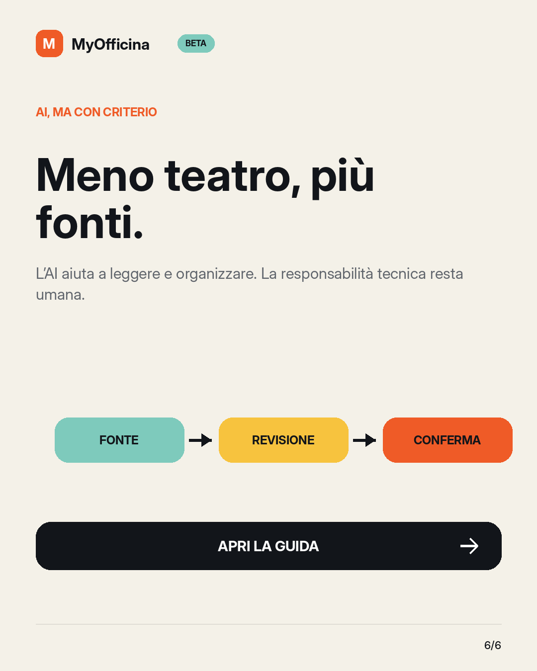 Tavola 6 di Dati tecnici da fonti verificabili